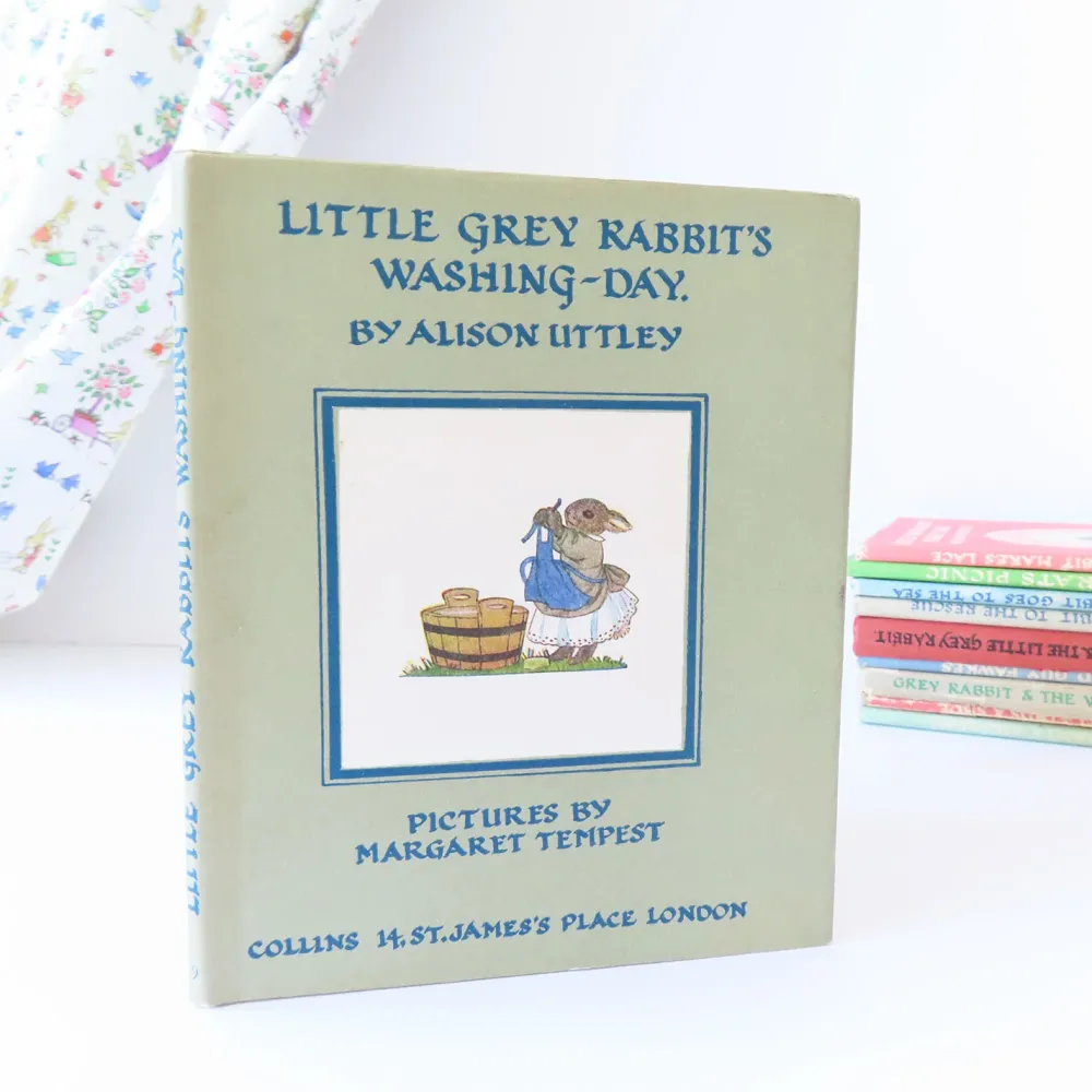 VINTAGE book - Little Grey Rabbit's Washing-Day with DJ (1969)|Cottontails Baby Outlet