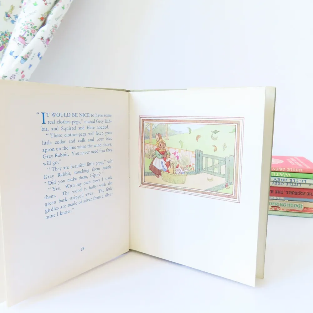 VINTAGE book - Little Grey Rabbit's Washing-Day with DJ (1969)|Cottontails Baby Outlet