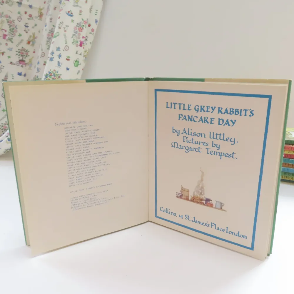 VINTAGE book - Little Grey Rabbit's Pancake Day with DJ (1967 - first edition)|Cottontails Baby Clearance