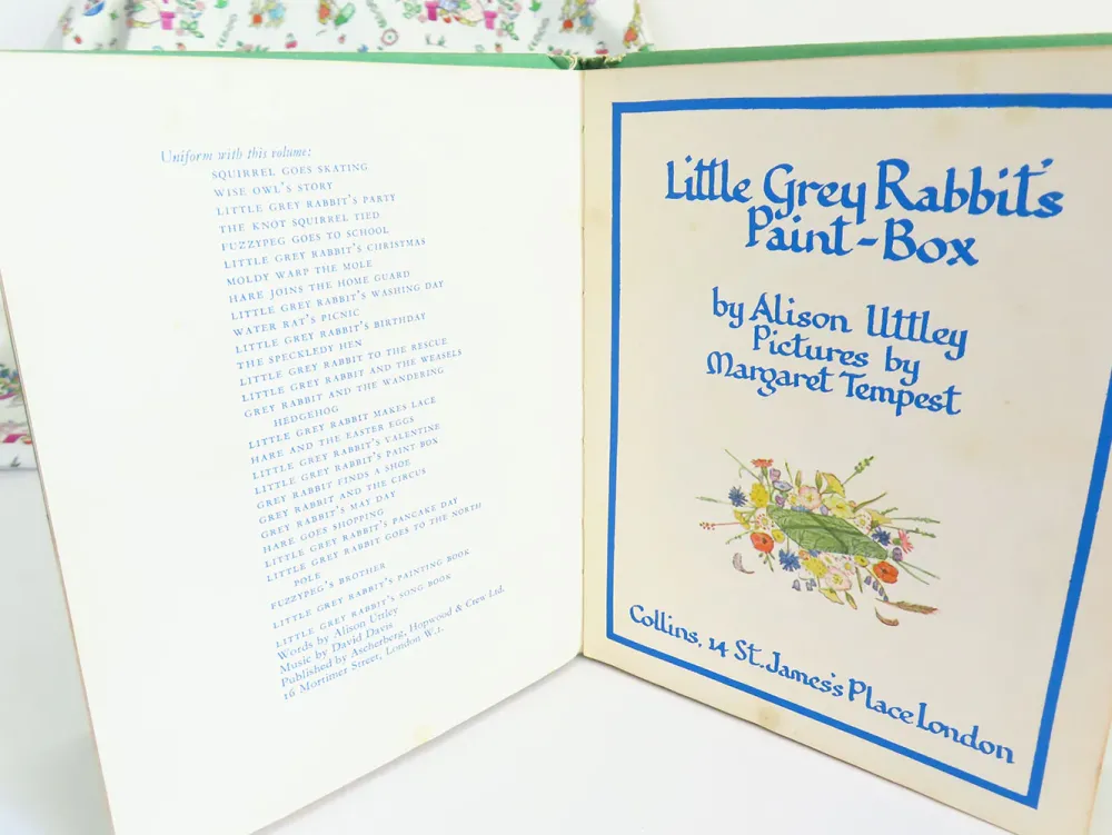 VINTAGE book - Little Grey Rabbit's Paint-Box (1970)|Cottontails Baby Hot