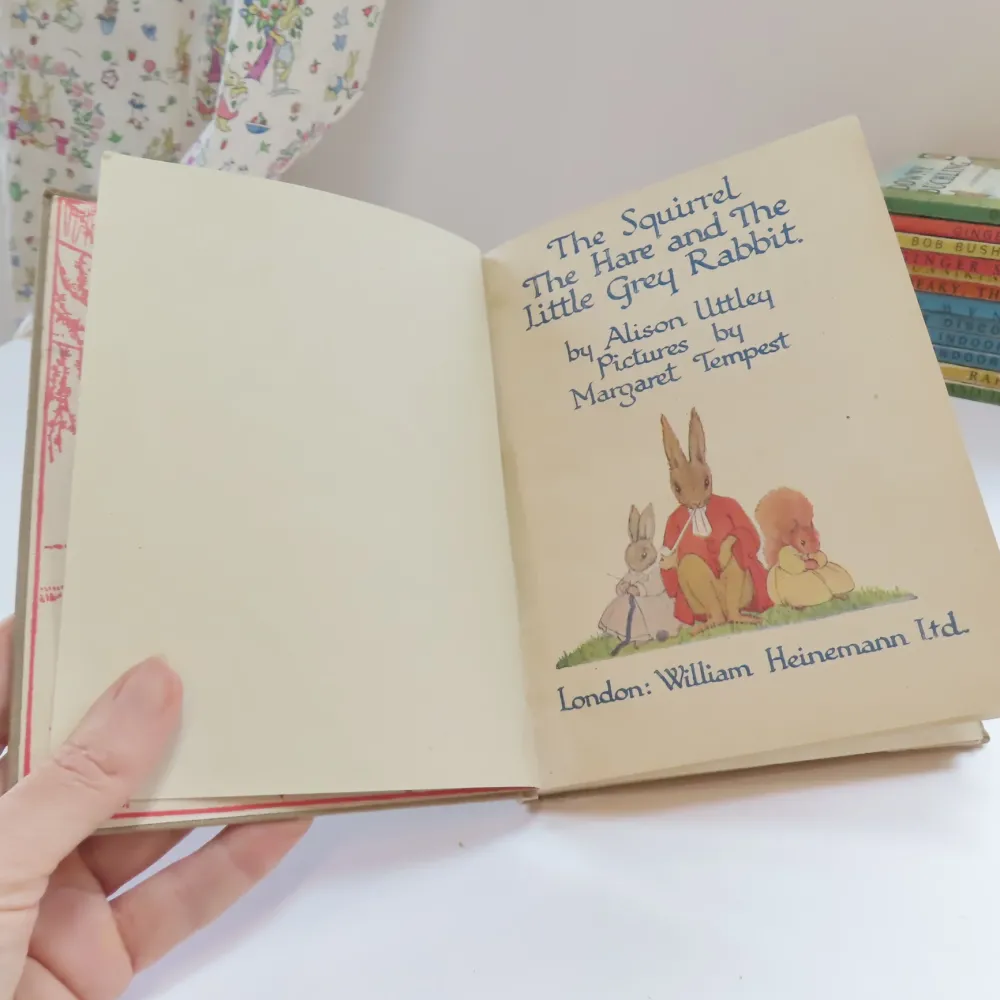 VINTAGE book - The Squirrel The Hare and The Little Grey Rabbit (1945)|Cottontails Baby New