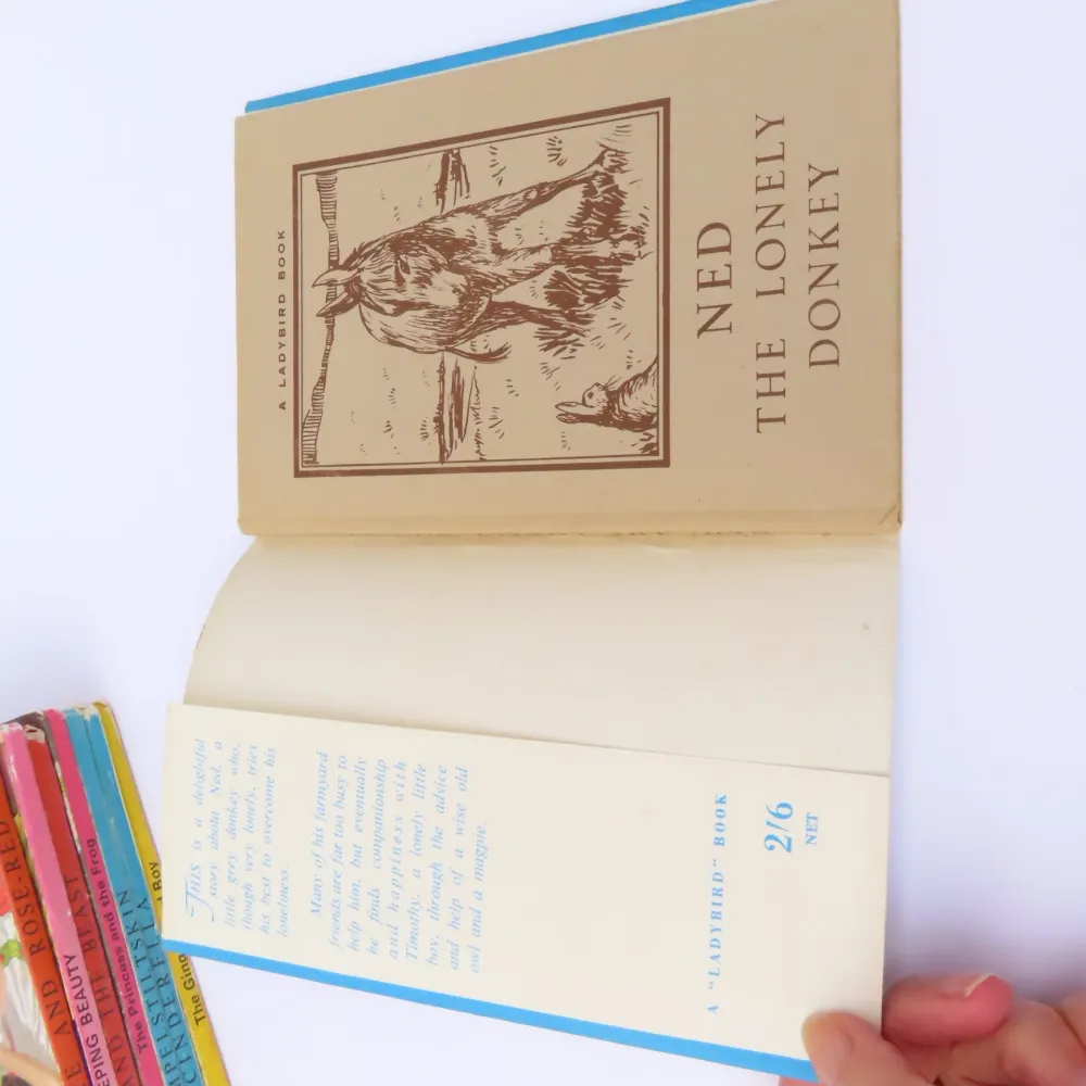 VINTAGE Ladybird book - Ned the Lonely Donkey with DJ (late 1950s)|Cottontails Baby Outlet