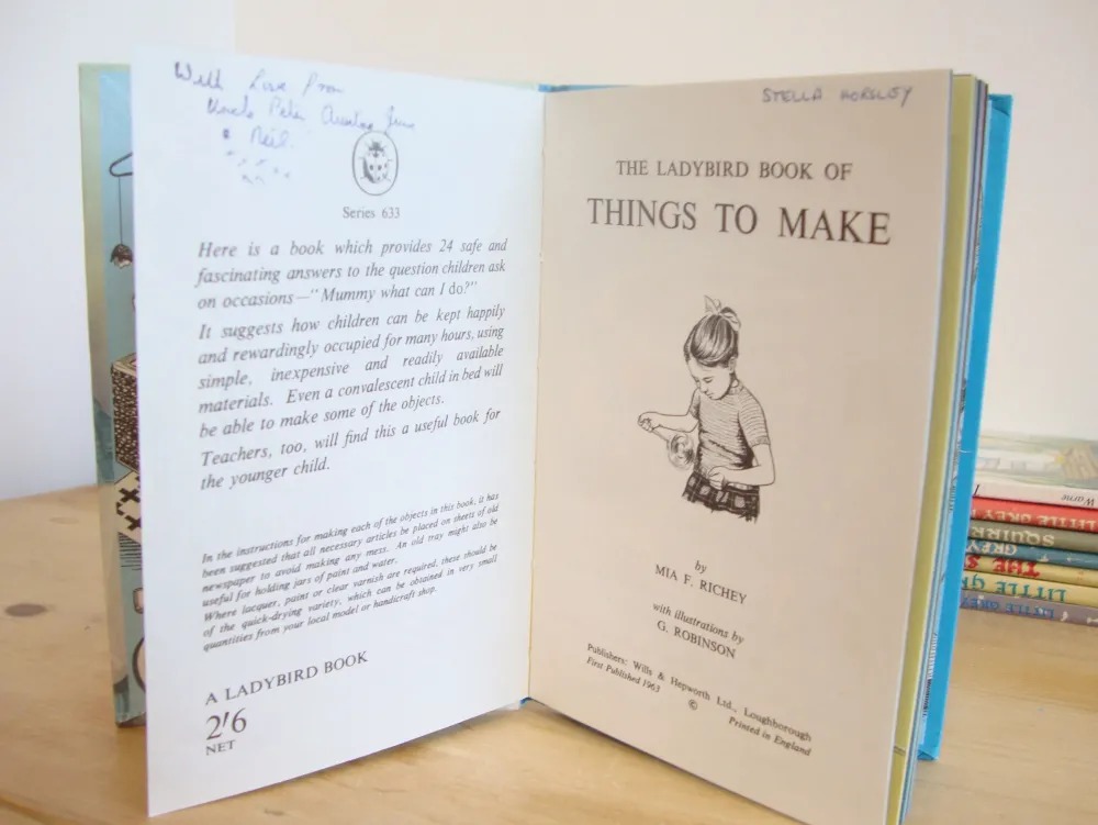 VINTAGE Ladybird book - Things to Make (c. 1967)|Cottontails Baby Online