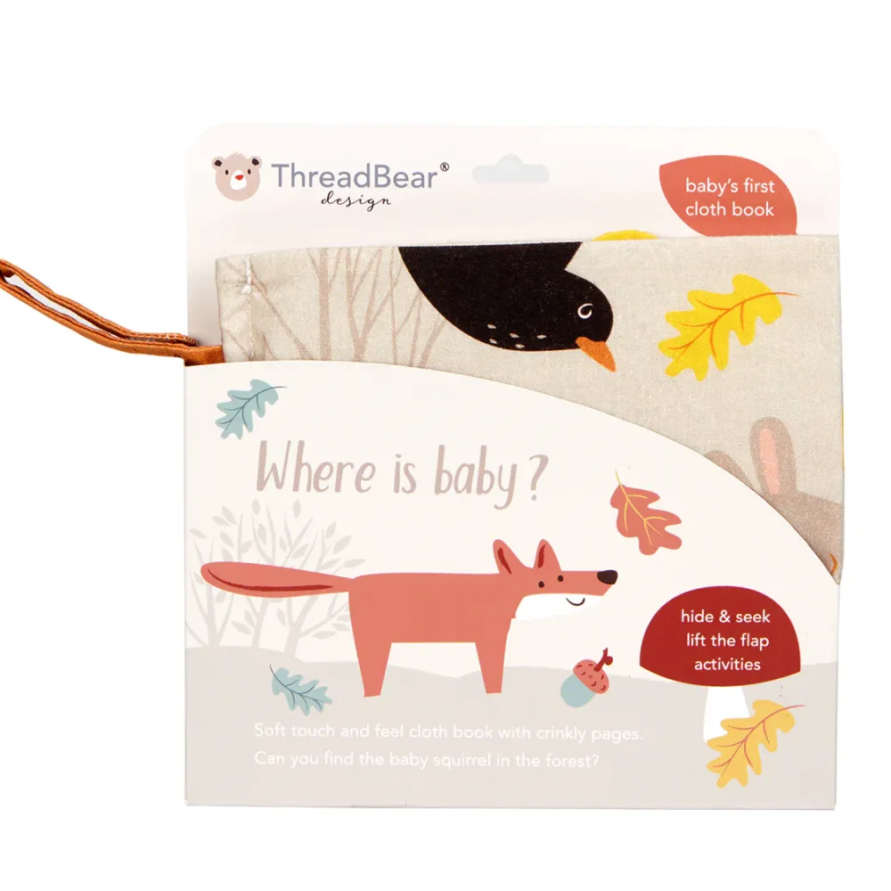 Where is Baby? Woodland crinkly cloth book|Cottontails Baby New