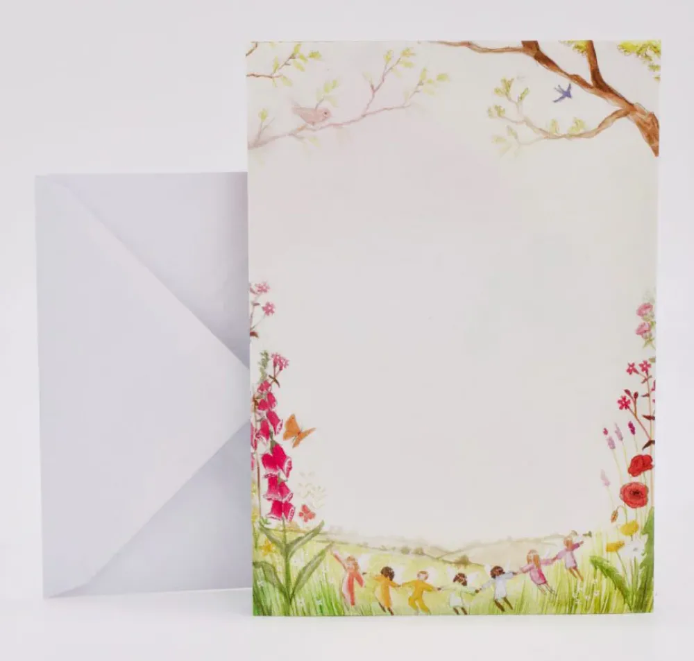 Wilded Family seasonal notepaper - spring & summer|Cottontails Baby Clearance