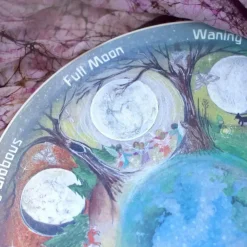 Wooden season wheel - phases of the moon|Cottontails Baby Clearance