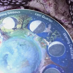 Wooden season wheel - phases of the moon|Cottontails Baby Clearance